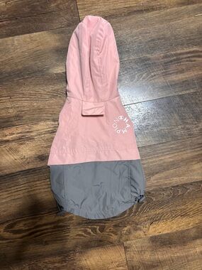 Champion Dog Rain Jacket Medium Pink Gray Waterproof